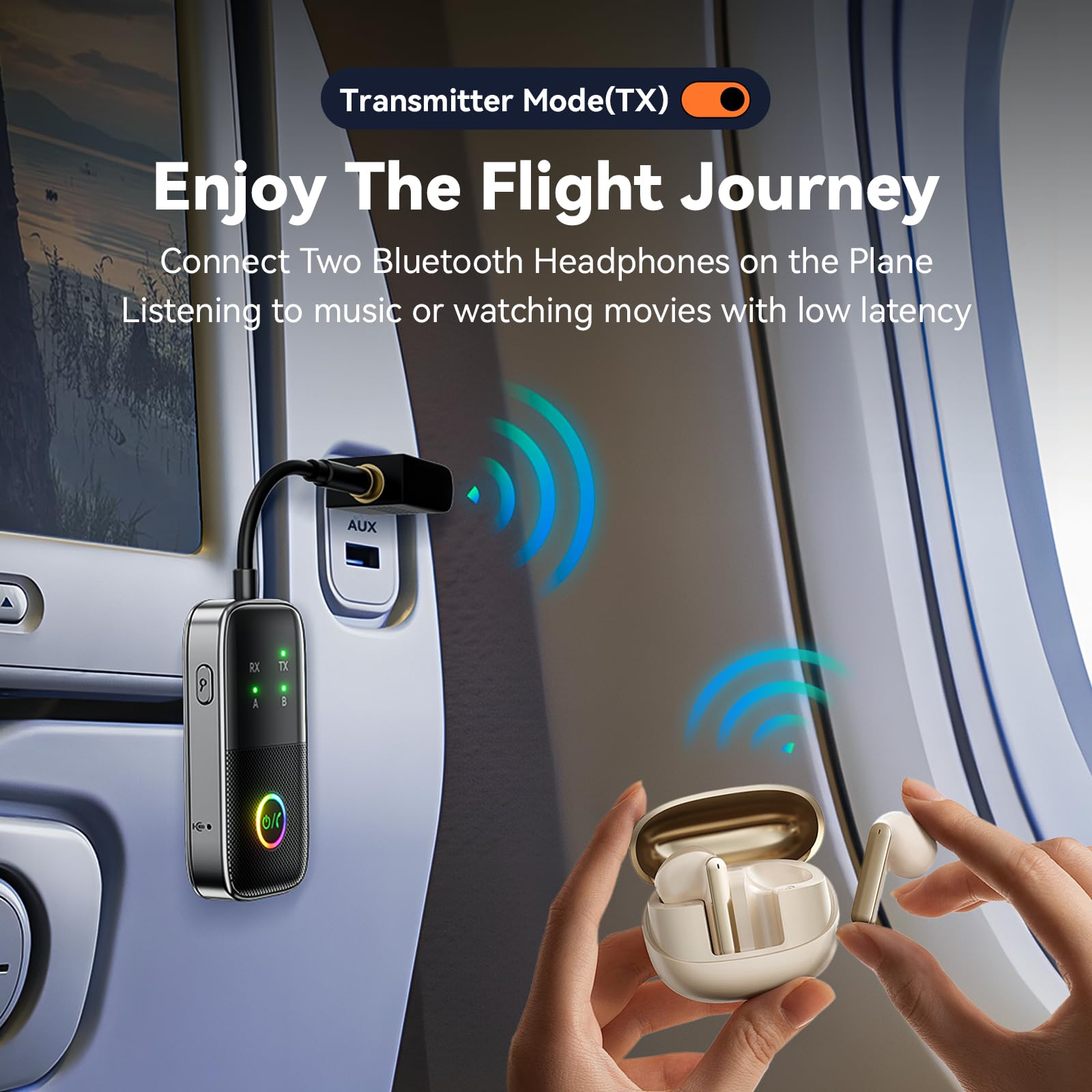 Amazon.com: MOREGAX A5 Pro Bluetooth Transmitter Receiver,2-in-1