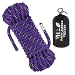 AOLEBA 10.5 mm Static Climbing Rope 10M(32ft) 20M(64ft) 30M(96ft) 50M(160ft) 70M(230ft) Outdoor Rock Climbing Ropes, Escape Rope Ice Climbing Equipment Fire Rescue Parachute Rope