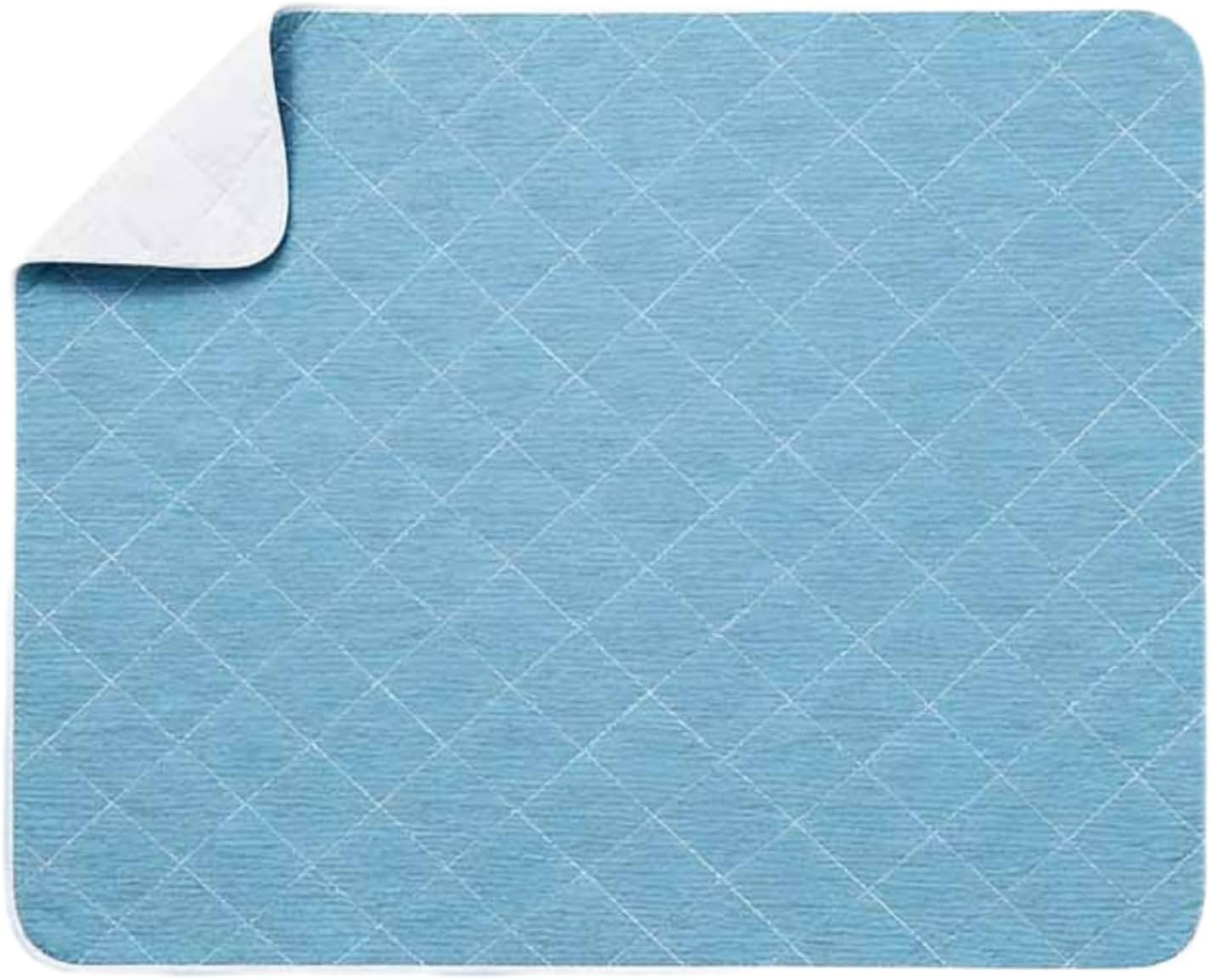 Reusable Cotton Top Underpad for Adults,Elderly Bedridden Patients(Blue, 39"*59" ),Washable Waterproof Incontinence Bed Pads