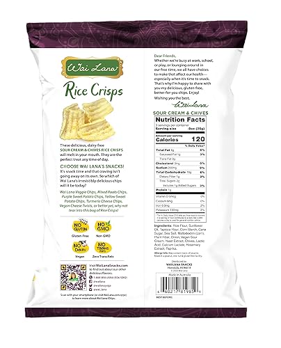 Miniatura 10 de Wai Lana Chips de queso vegano con papa y lentejas, sin gluten, sin OMG, cero grasa trans, 4.5 oz (12 unidades)