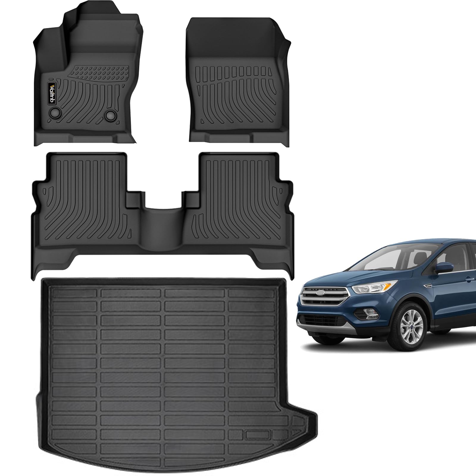 Amazon.com: Wailtnb Car Floor Mats & Cargo Liner Custom for 2013-2019 ...