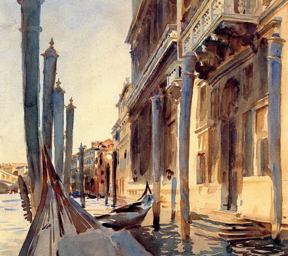 Tableau Venise de John Singer Sargent peint à la main - 6