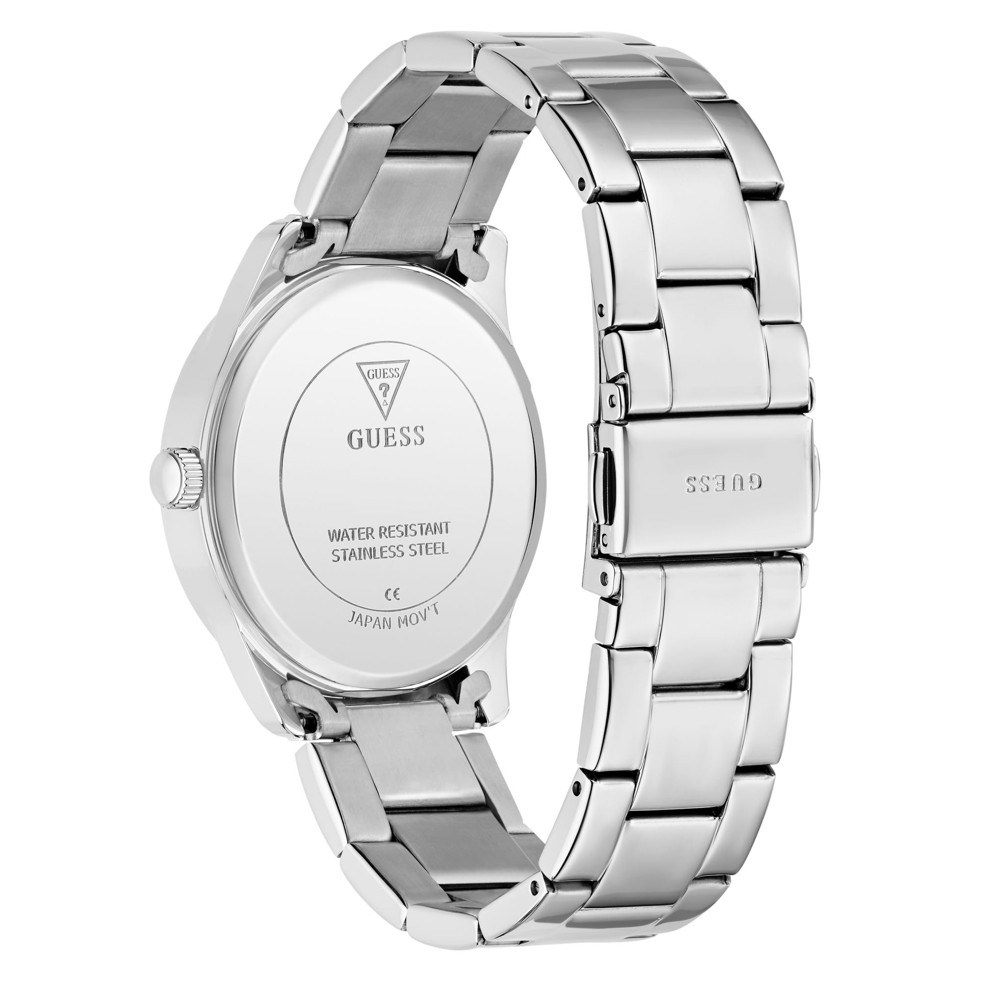 Guess Roxy GW0987L1 - Reloj de Pulsera para Mujer (Acero Inoxidable, 36 mm, 3 Bares), Color Plateado
