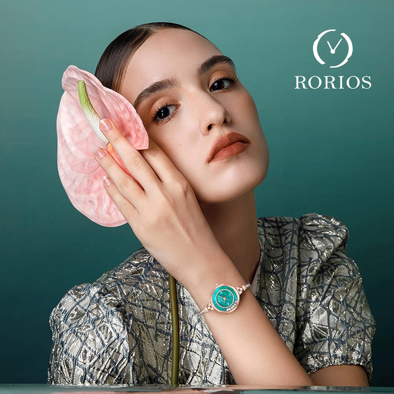 RORIOS Donna Orologio Analogico al Quarzo Orologio con Cinturino in Strass Impermeabile Elegante Orologio da Polso Moda Orologio per Ragazza Donna RORIOS Donna Orologio Analogico al Quarzo Orologio con Cinturino in Strass Impermeabile Elegante Orologio da Polso Moda Orologio per Ragazza Donna