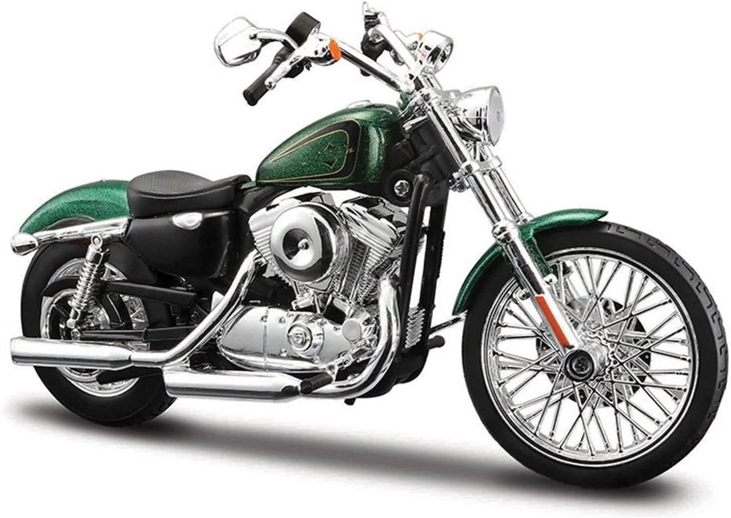 HTASFCI Motorcycle Model Compatible with Harley-Davidson, 2015 Street Glide Special, 2017 Road King, 1:12 Classic Static Die-Cast Motorcycle Model Gift Simulation Vehicle(2013XL 1200V)