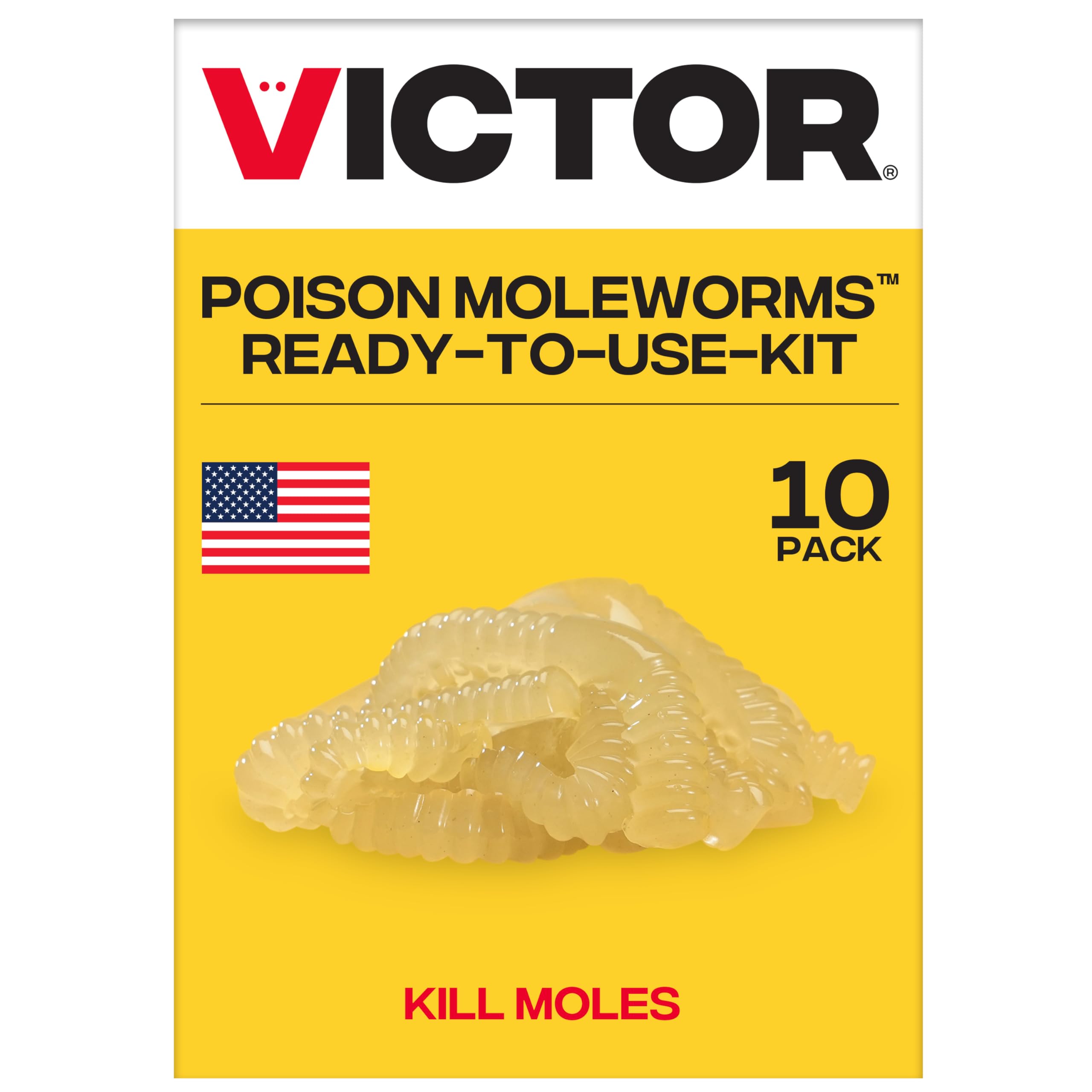 Amazon.com : Victor Poison Moleworms - M6009 - 10 Worms, 5 Tunnel