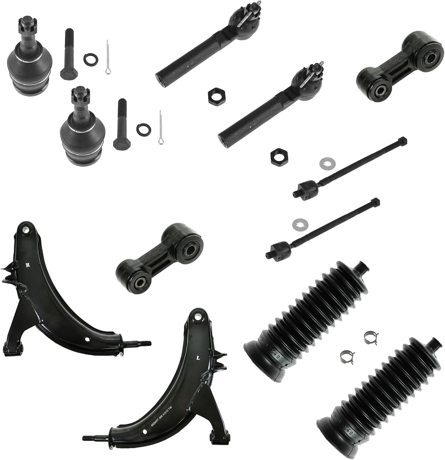 TRQ Front Steering & Suspension 12‑Piece Kit for Subaru Legacy
