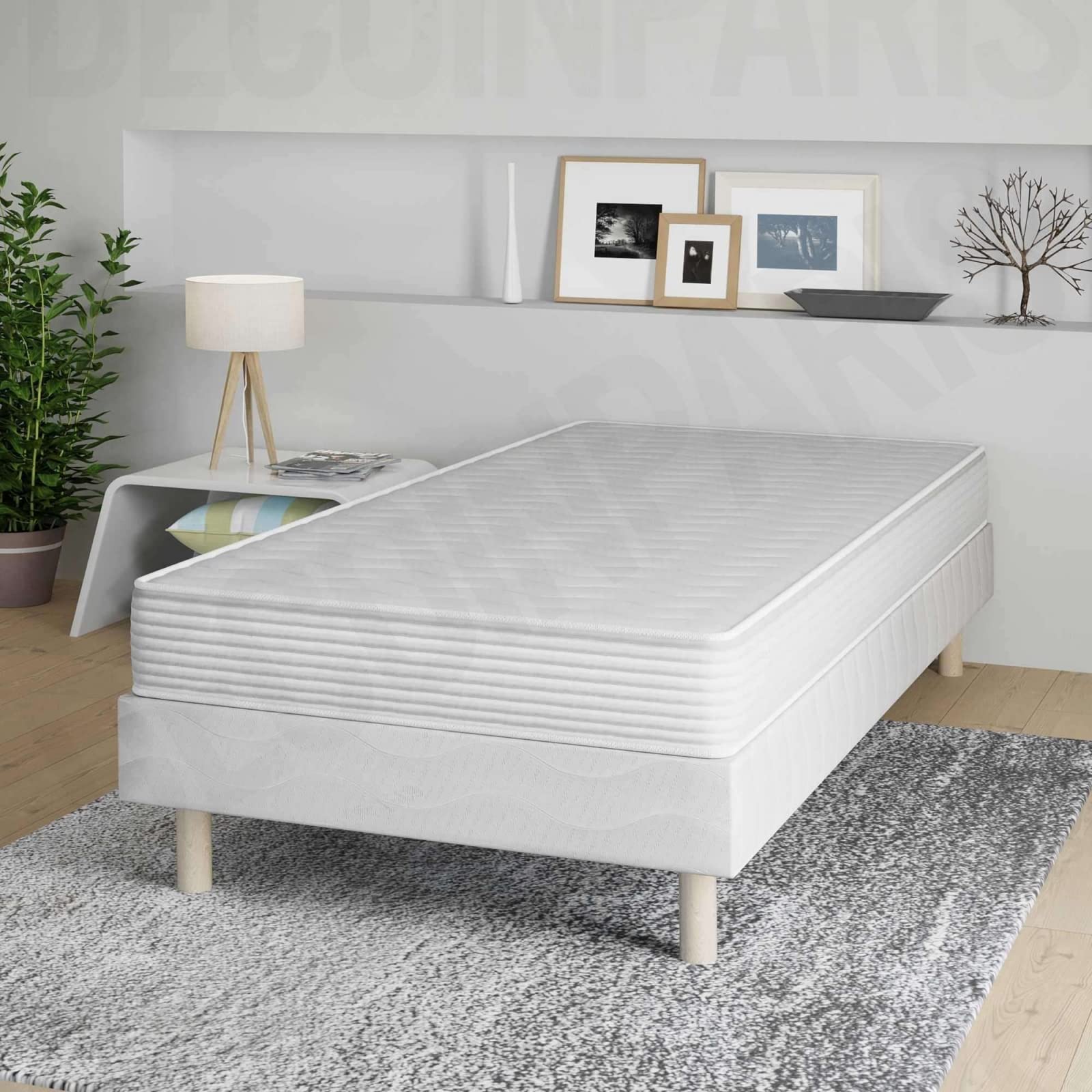 Mobilier-Deco Dodo Single H15 - Ensemble sommier+Matelas 15 cm 90x190