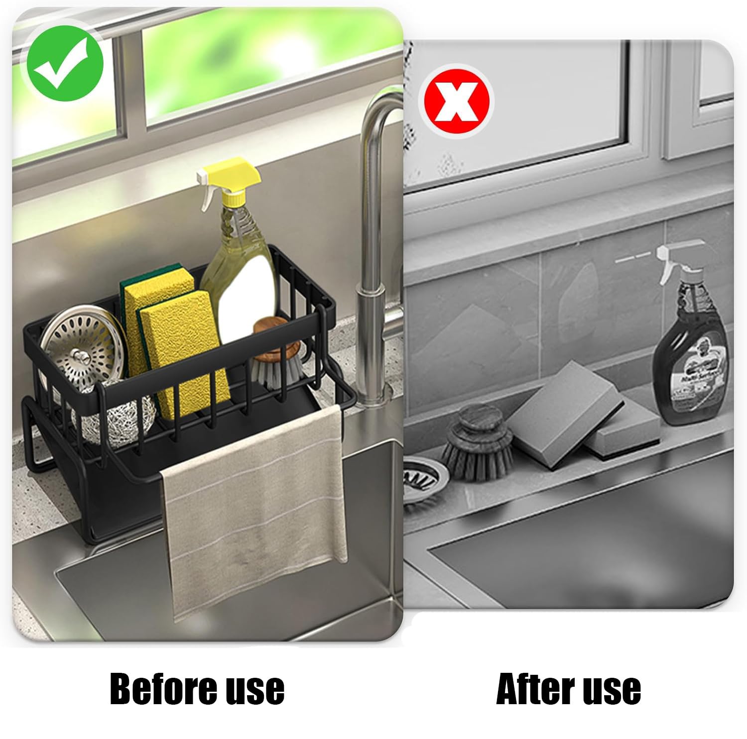 Portaspugne Per Lavello Cucina Porta Spugna Cucina Organizzatore F 952880