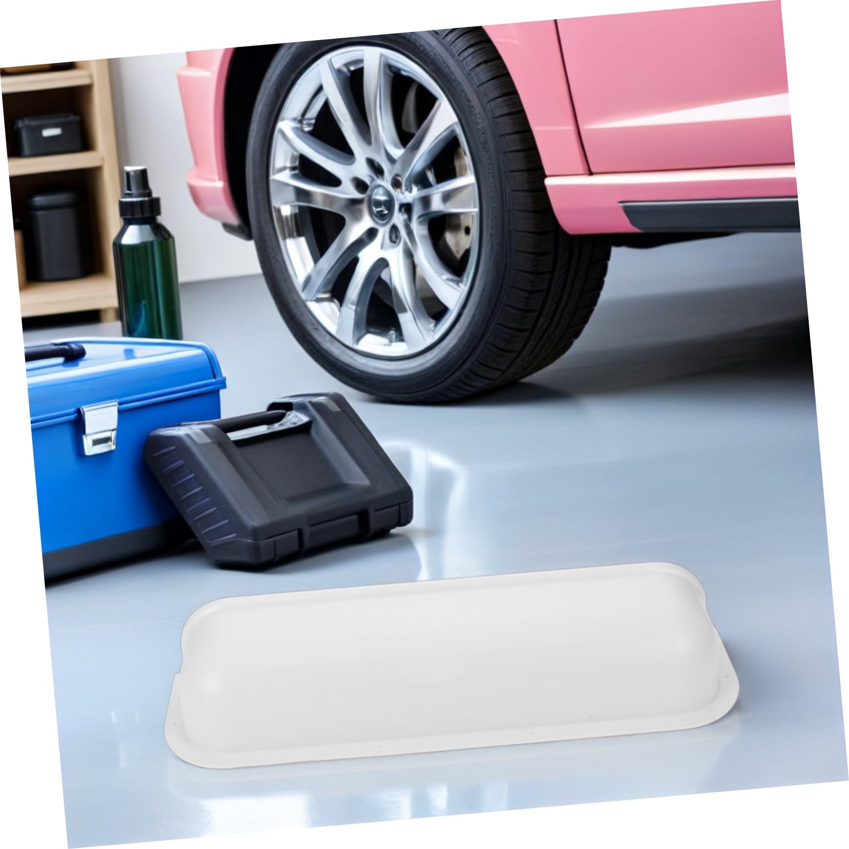 OUNONA Türablagebox fürs Auto aus ABS in Weiß mit Handyfach für Seitentür