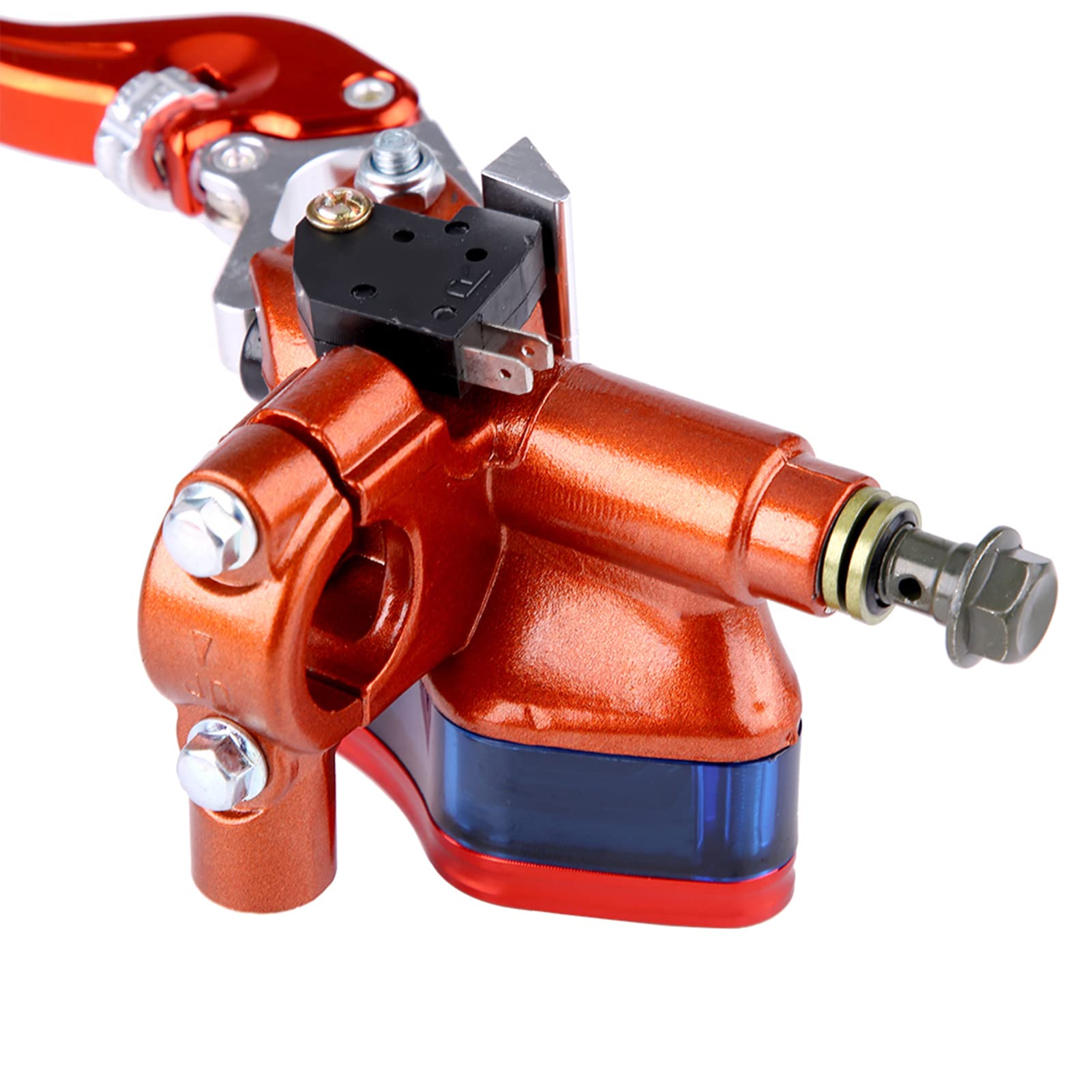 Pair Of 22mm CNC Motorcycle Hydraulic Brake Pump Clutch Master Cylinder Lever Adjustable Black