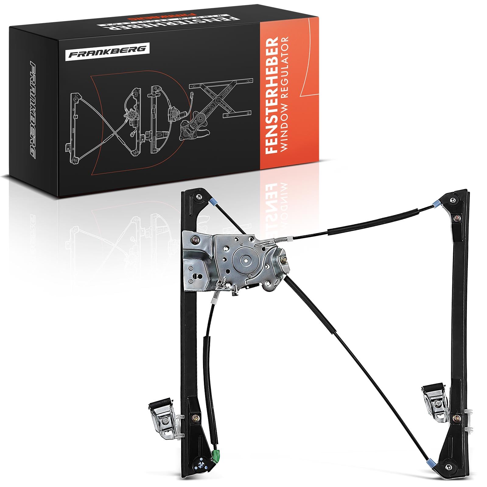 Frankberg Elevalunas Eléctrico sin Motor 4/5-Puerta Parte delantera derecha Compatible con Polo 6N1 1994-1999 Polo 6N2 1999-2001 Hatchback Replace# 6N4837462
