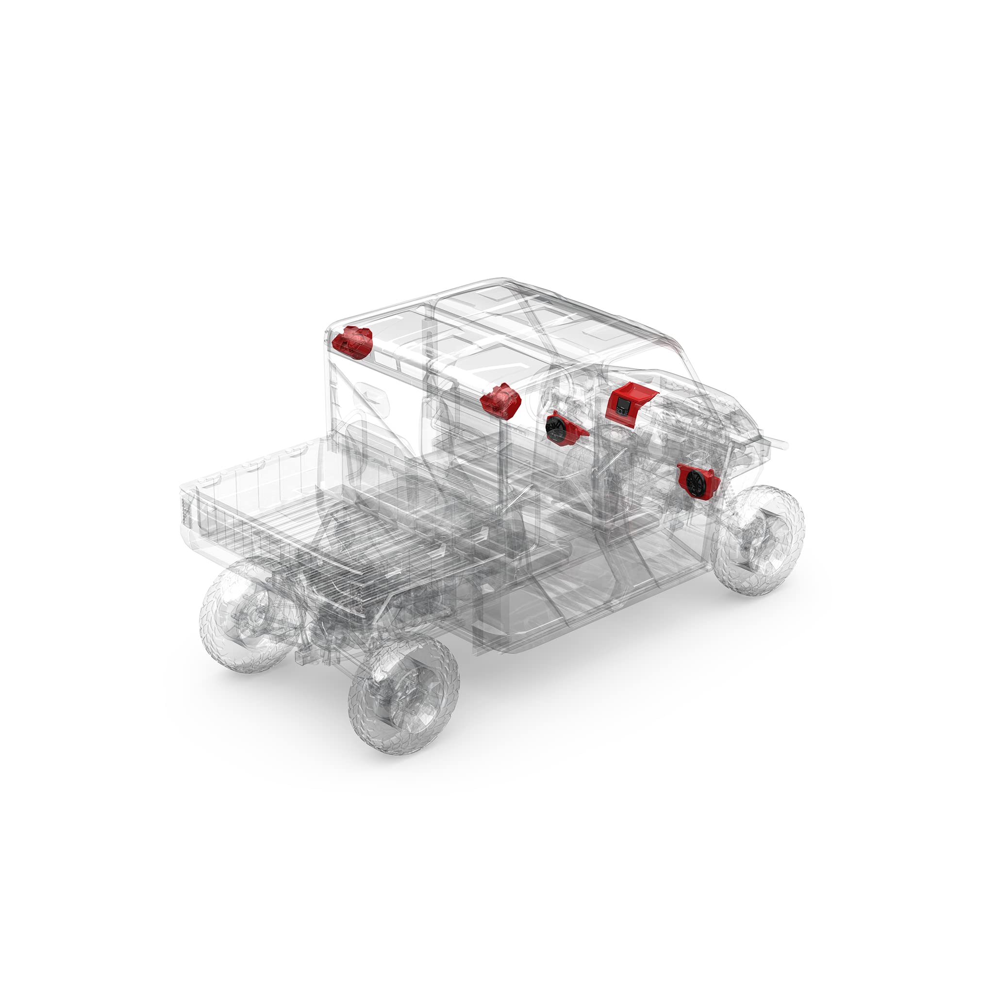 Rockford Fosgate RNGR18-STG2 Audio Kit: PMX-1 Receiver, M0 Series Front & Rear Speakers for Select Polaris Ranger Models (2018-2022)