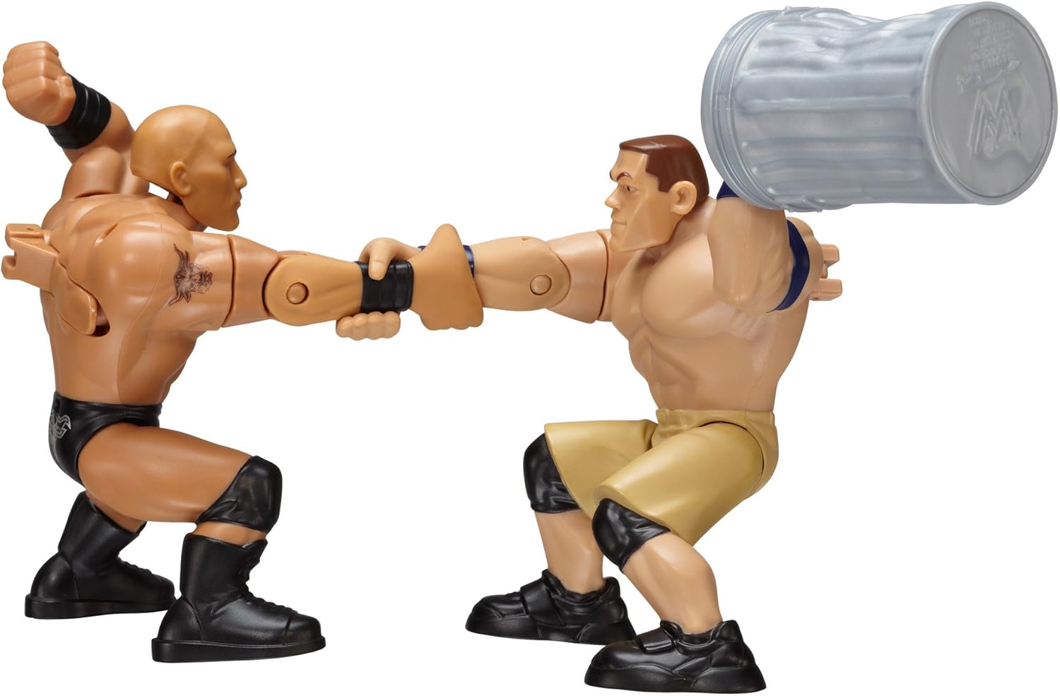 WWE MATTEL Power Slammers The Rock and John Cena Starter Pack