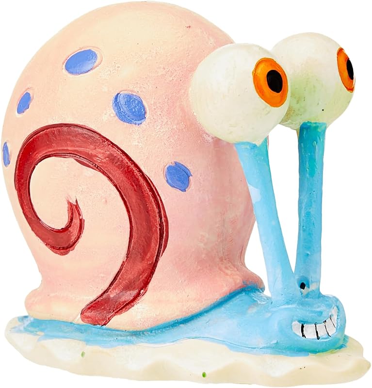 Enfeite para Aquário Gary, o Caracol, em Resina Penn-Plax Spongebob Squarepants SBR22, Multicolorido, 10,8 cm