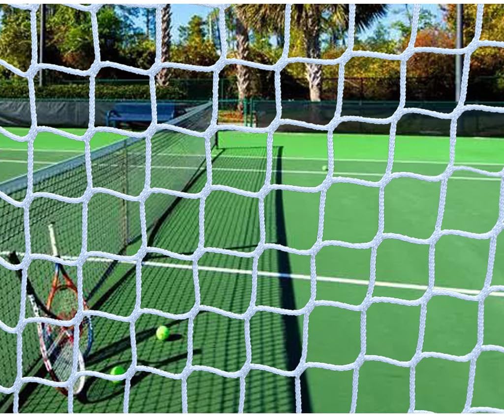 Safety Rope Net for Children Anti-Fall Stair Nets for Pets/Toys Balcony/Stair/Patio Fence Railings Safety Net Protective Net Ball Catcher Size 3 m x 5 m 9.8 ft x 16.4 ft Colour White