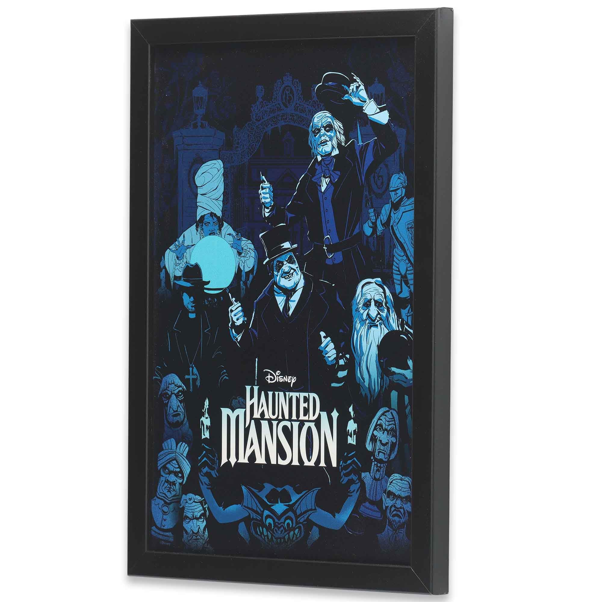 Disney Haunted Mansion Character Collage Framed Wood Wall Decor
