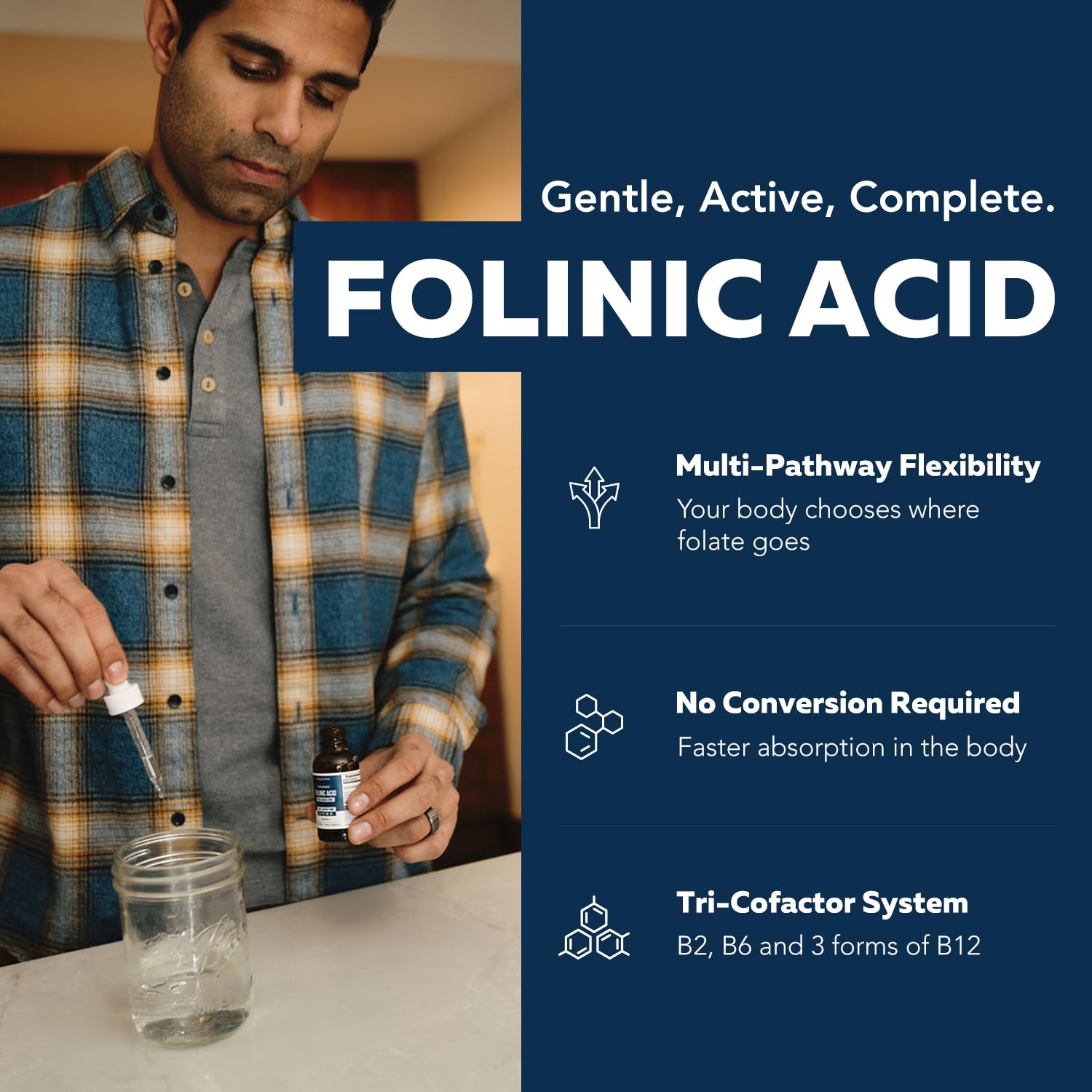 FolinicActive™ Organic Folinic Acid Liquid Drops, 1700mcg with B12, B6 & B2 — Amazon image 2