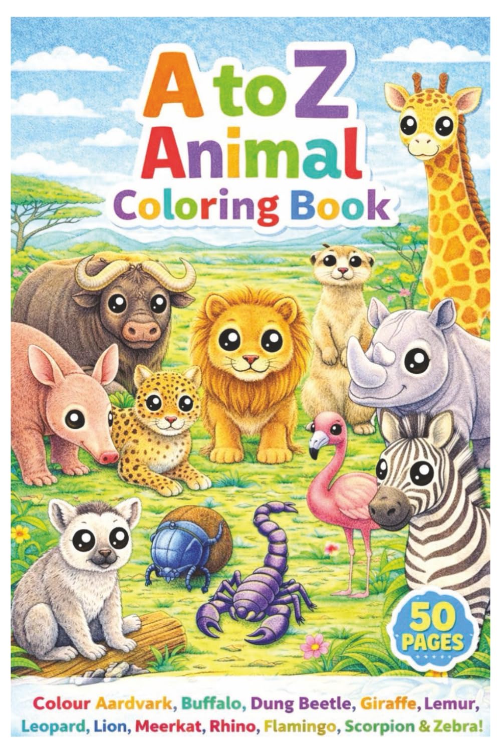 A to Z Animal Coloring Book