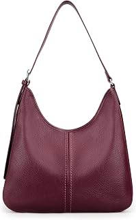 Befen Genuine Leather Hobo Bag for Women - Top Grain Real Leather Shoulder Purse with Adjustable Strap, Spacious & Stylish