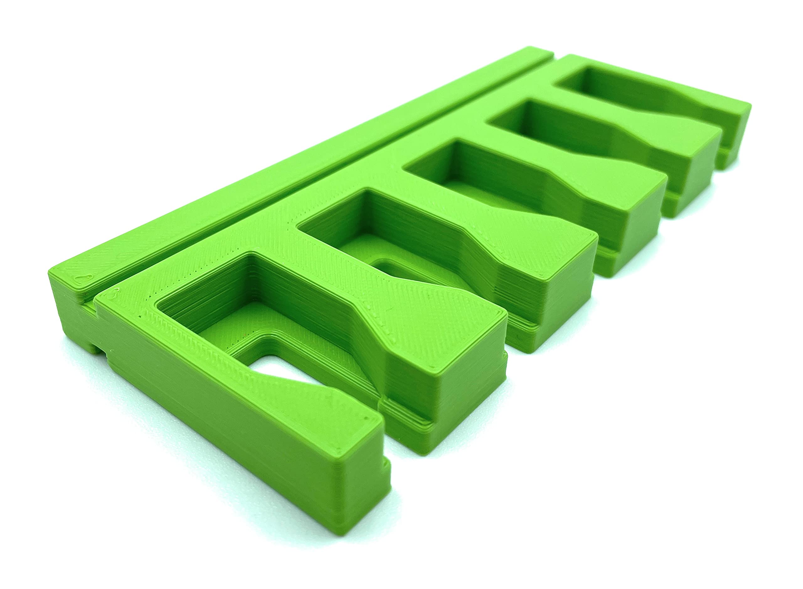 Green Universal Rack For 5 Ratchet Clamps Compatible With Festool Mft/3 Table And Works With Most Brands Of Mft Clamps