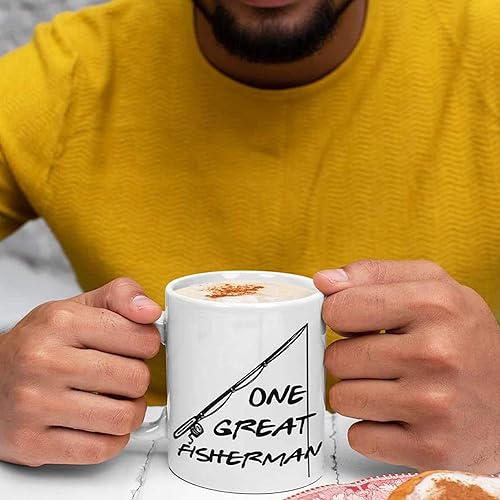 Miniatura 4 de 1 One Great Fisherman, Best Catch of His Life - Tazas de café para parejas, tazas de pesca