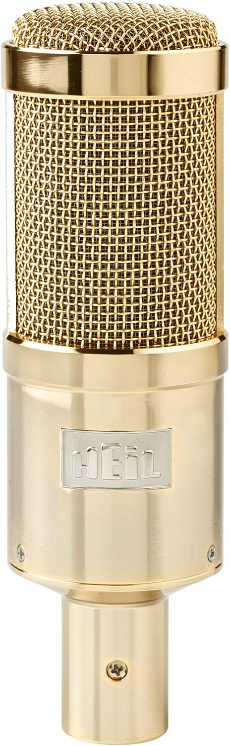 Heil Sound PR40 Large Diameter Dynamic Cardioid Studio Microphone, Black Body, Gold Grill : Musical Instruments