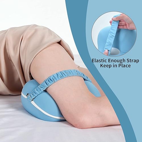 Miniatura 4 de Almohada de apoyo de espuma para piernas y rodillas para personas que duermen de lado, sueño con memoria, alivio del dolor, ciática, espalda,