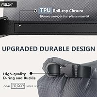 Vista 4 de Frelaxy Bolsa seca impermeable, paquete de 23, bolsas secas portátiles ligeras, 5L, 15L y 25L, juego de sacos secos duraderos que mantienen