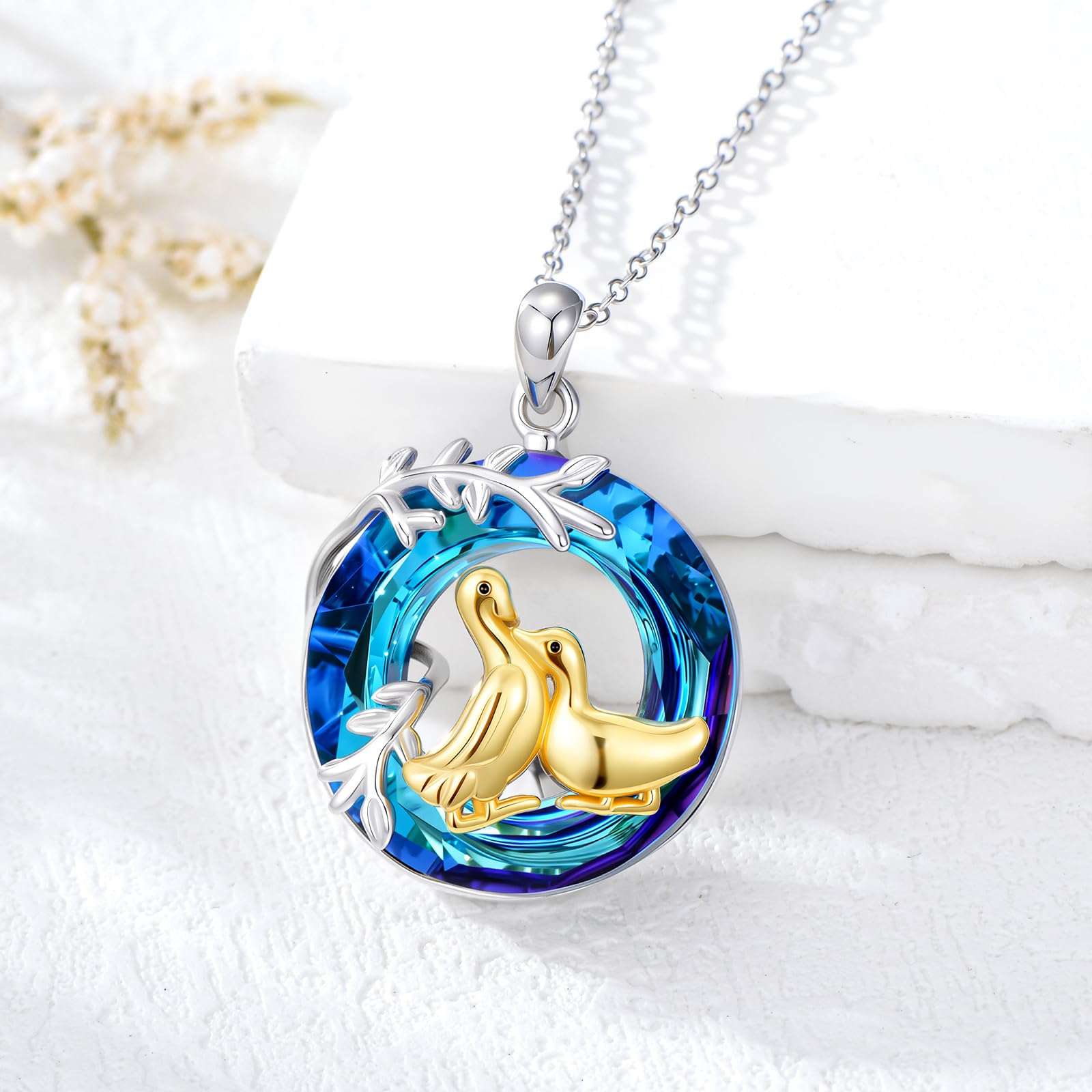 LONAGO Tier Halskette 925 Sterling Silber Nette Kaninchen Fuchs Giraffe Anhänger Halskette für Frauen