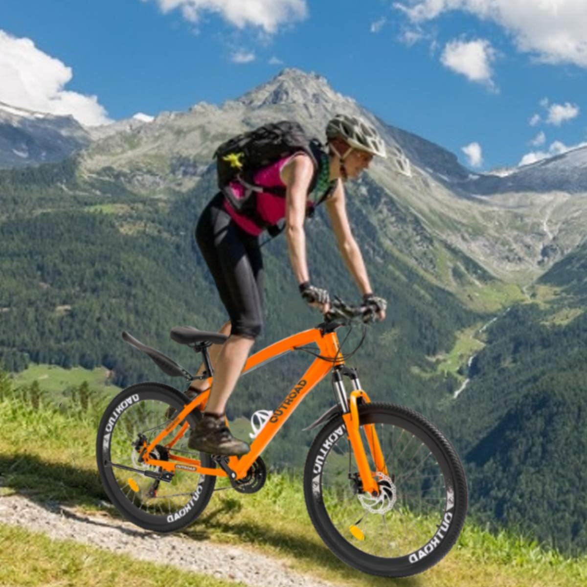 Max4out Mountain Bike 20/26/27.5 Inch Wheel 7/21 Speed Mountain Bicycle for Men and Women, High Carbon Steel Frame Road Bike with Daul Disc Brakes : Sports & Outdoors