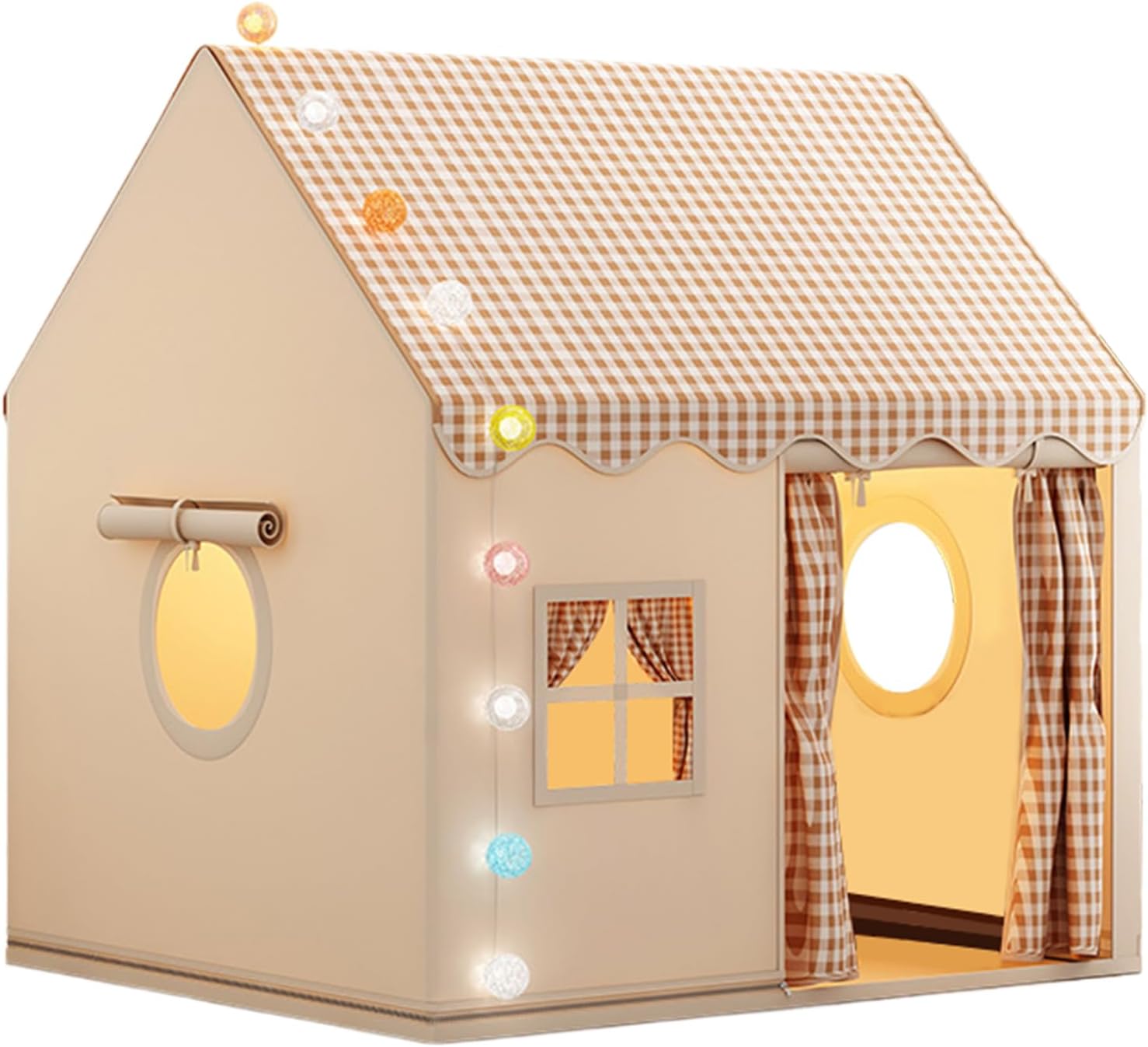 Kids Playhouse – Indoor Tent for Imagination | Large Space Secret Base with Breathable Fabric & Easy Assembly Design for Bedroom Playroom Story Time Quiet Play and Creative Adventures