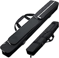 Vista 1 de 2x2 Pool Cue Case, Heavy Duty Oxford Wear-Resistant Soft Billiard Cue Stick Case Bag with Adjustable Shoulder Strap, Pool Stick Case for 2 Sticks /2