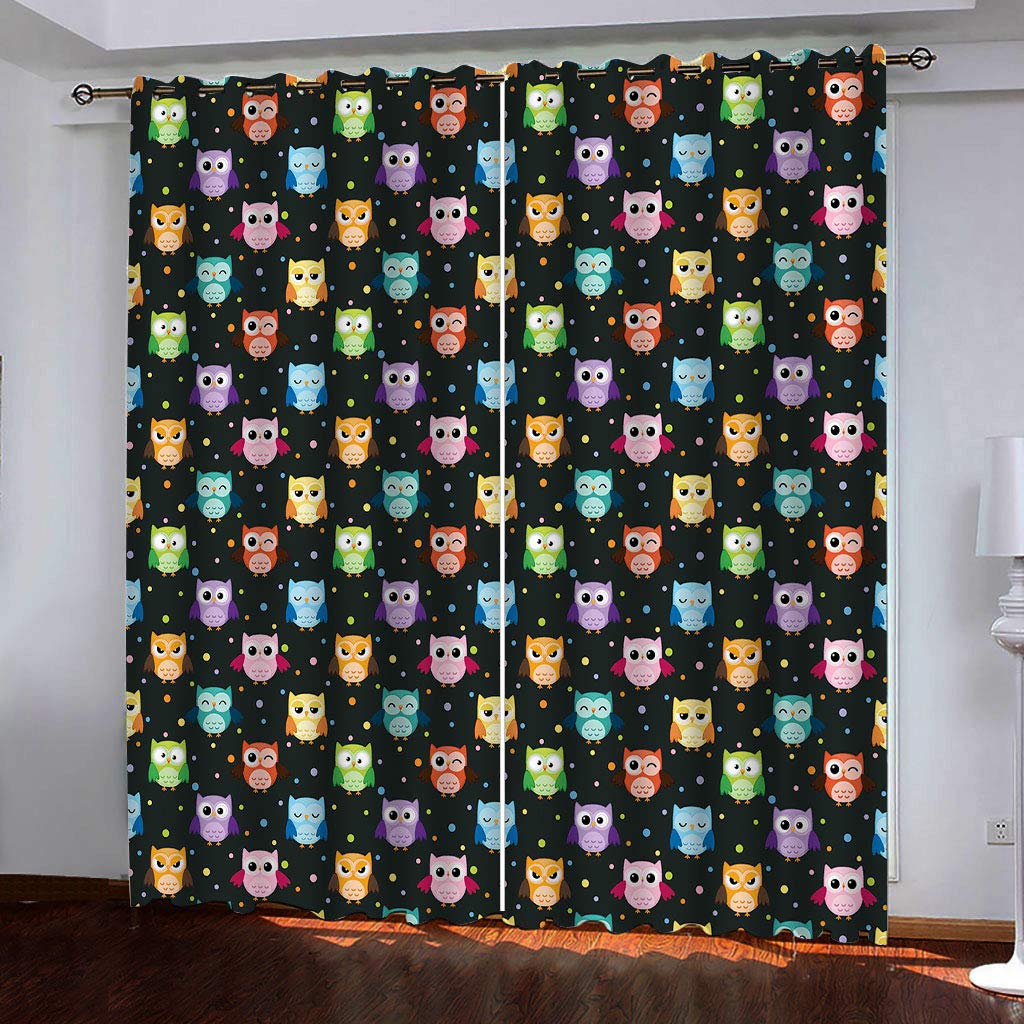 Rideaux occultants noirs 132x145 cm pour isolation thermique de chambre