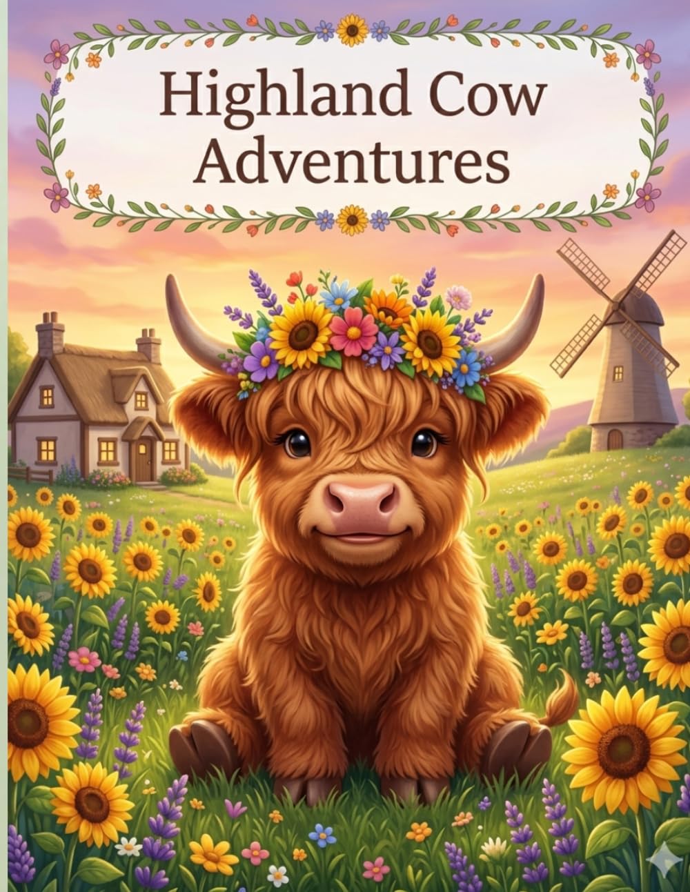 Highland Cow Adventures: A Cozy & Cute Countryside Coloring Book for Kids Ages 7–14