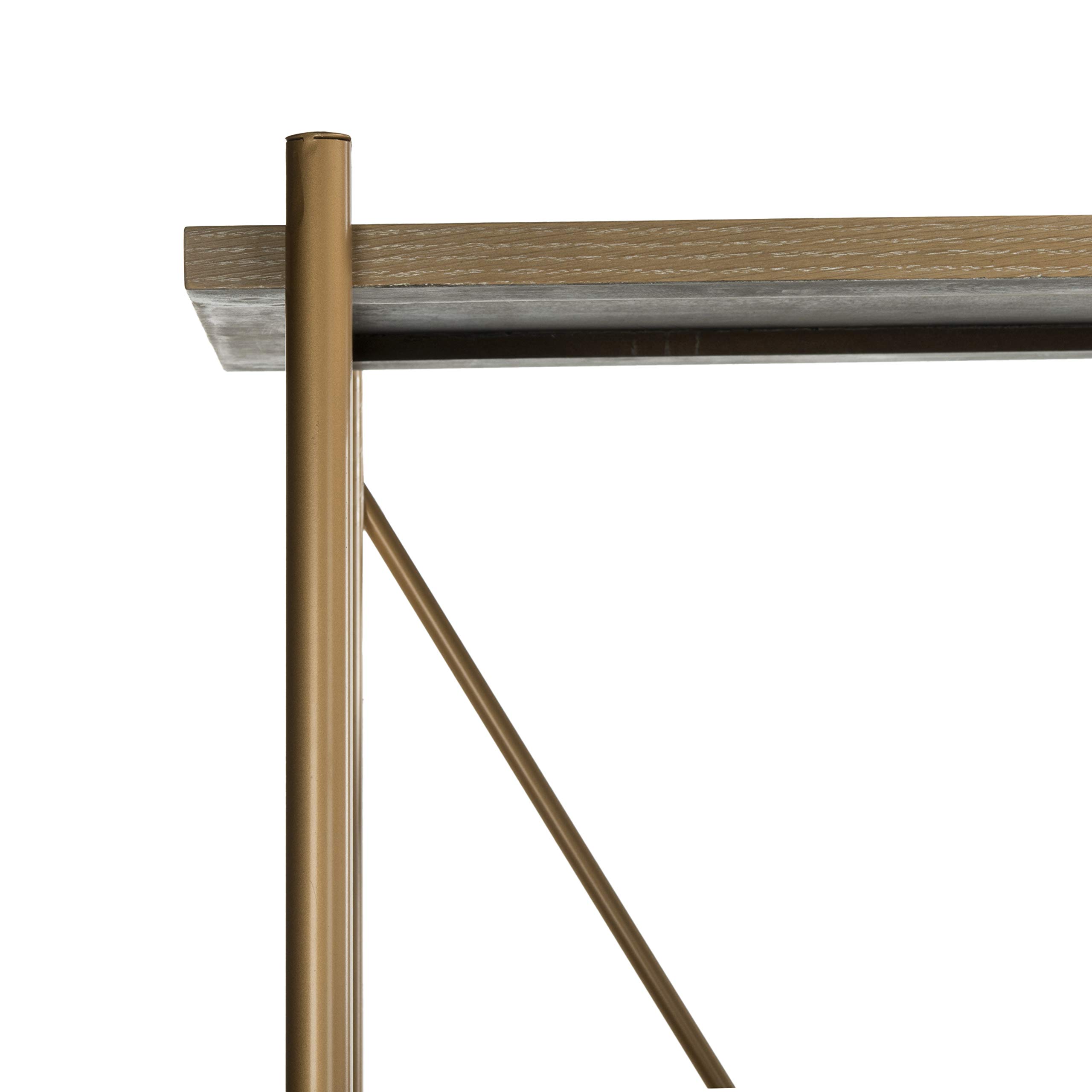 Safavieh Home Collection Rigby Etagere a 5 ripiani, rovere rustico/oro