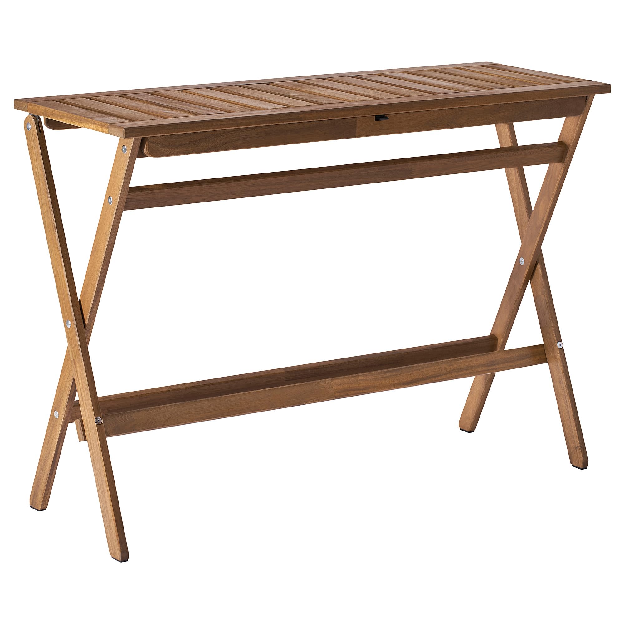 Table pliante NÄMMARÖ en bois marron clair, l'élégance des lignes épurées