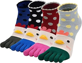 Anuncio Patrocinado - Calcetines de algodón para mujer, con diseño de gato y perro, 5 pares