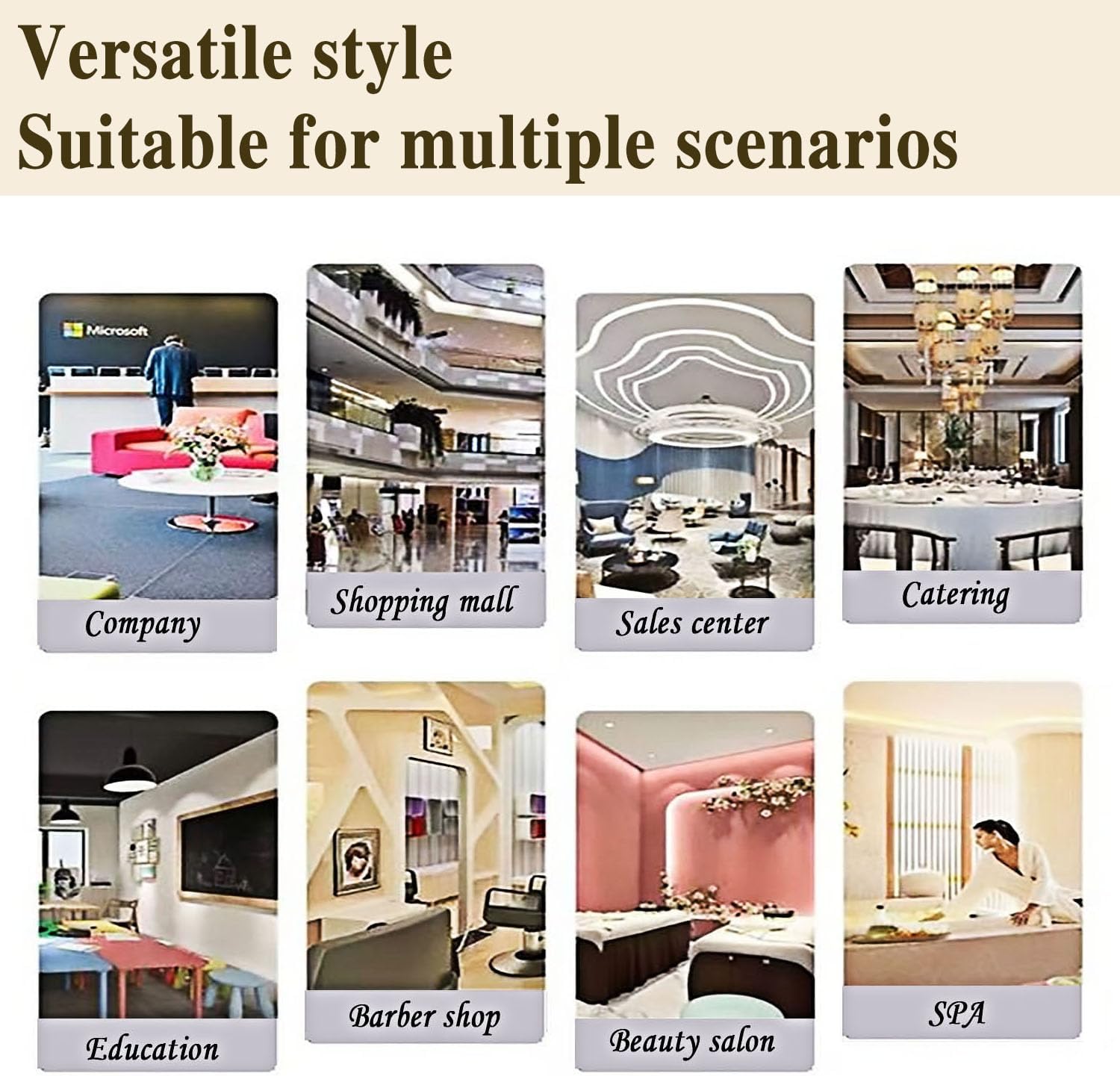Modern Reception Desk，Solid Wood Checkout Counter Office Front Desk Reception Counter with Storage Drawer & LED Lighting for Salon Clothing Store Company