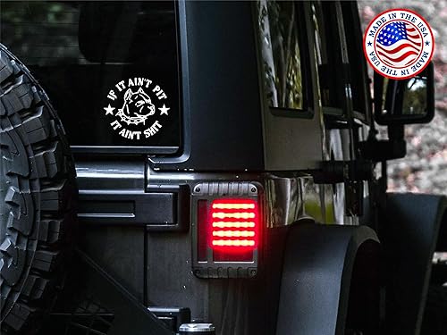 Miniatura 2 de Sunset Graphics & Decals Calcomanía de vinilo If It Aint Pit It Aint Shit Pitbull | Coches Camiones Paredes Furgonetas Ventanas Portátiles