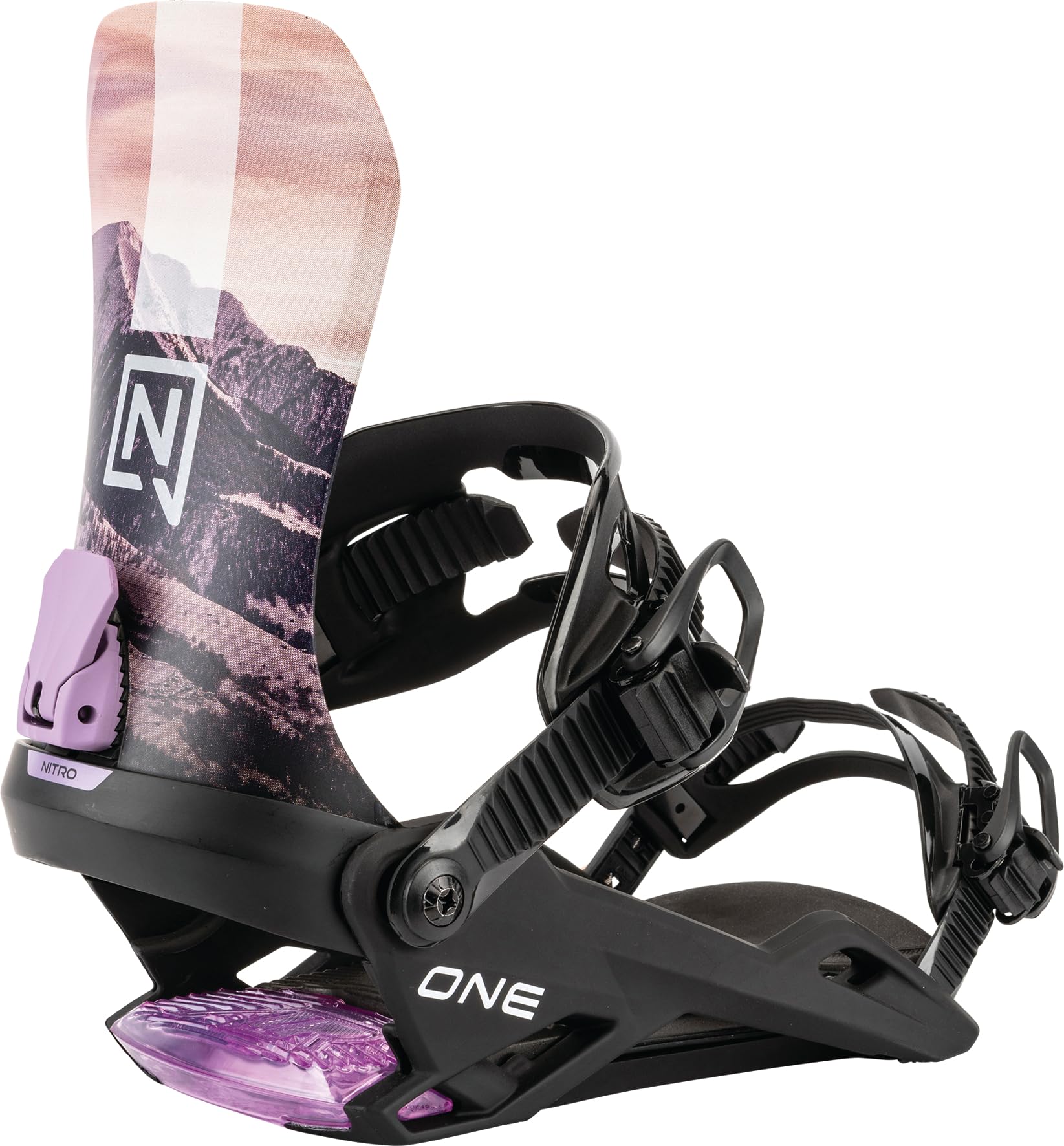 Nitro Men's Snowboards One Bdg Snowboard Binding, Sunrise, M