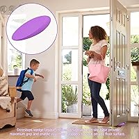 Vista 9 de Black Decor - Juego de 2 piezas de cuñas antideslizantes para puerta, tope de puerta de goma anticolisión, topes de puerta inclinados para ventana