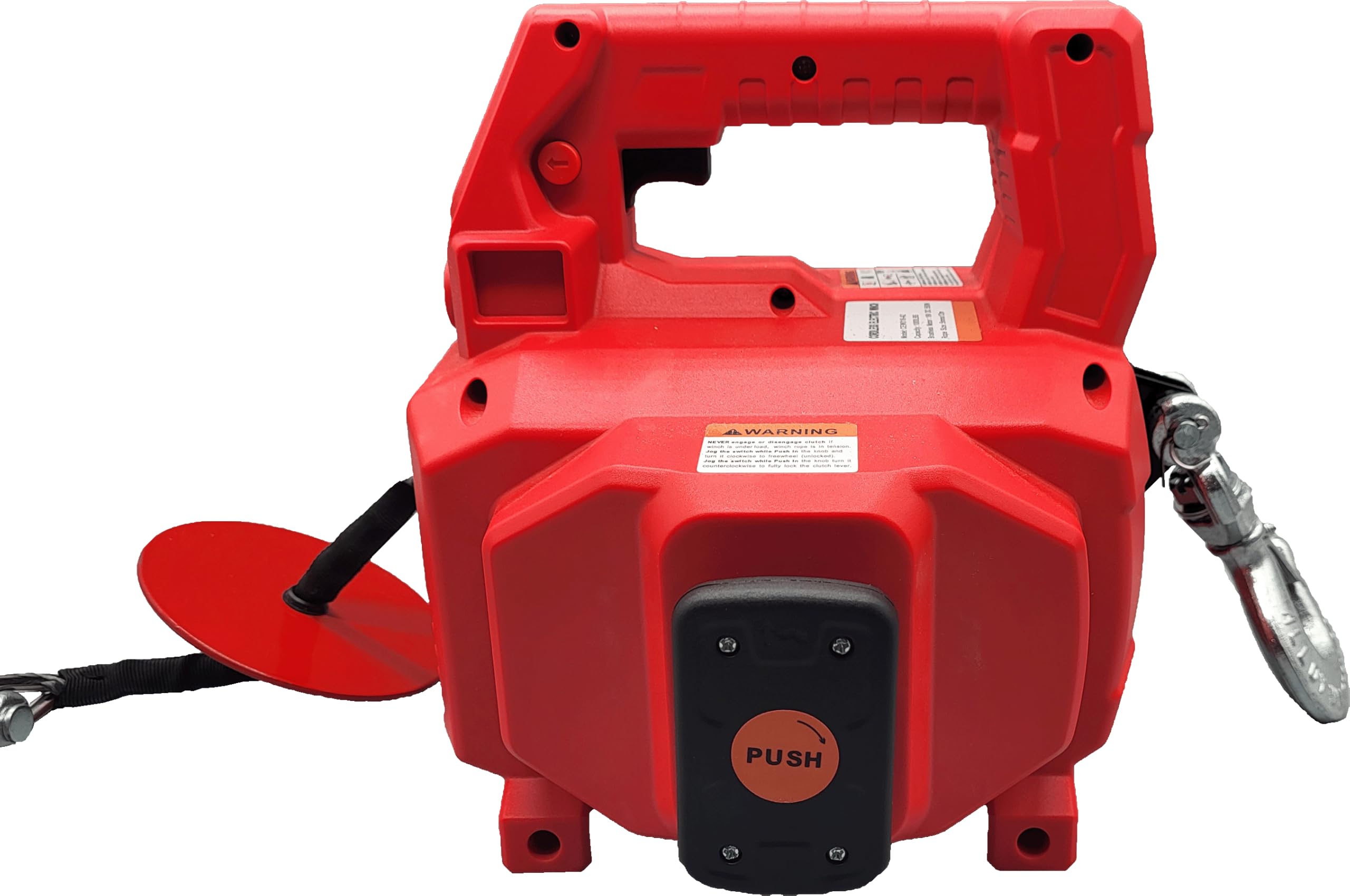 Berger & Schröter - Verricello Elettrico Portatile a Batteria per Batteria da 18 V, 454 kg, 550 W, Cavo da 12 m, Telecomando Senza Fili, verricello Motore, verricello