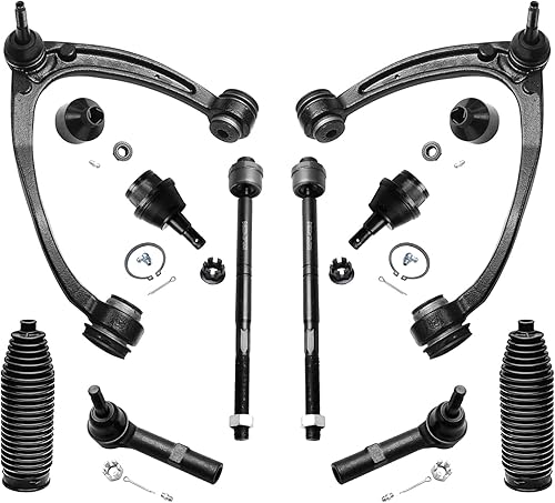 Miniatura 219 de Detroit Axle - Kit de suspensión frontal de 10 piezas para Chevy Trailblazer EXT GMC Envoy XL XUV Buick Rainier Isuzu Ascender Olds Bravada, brazos
