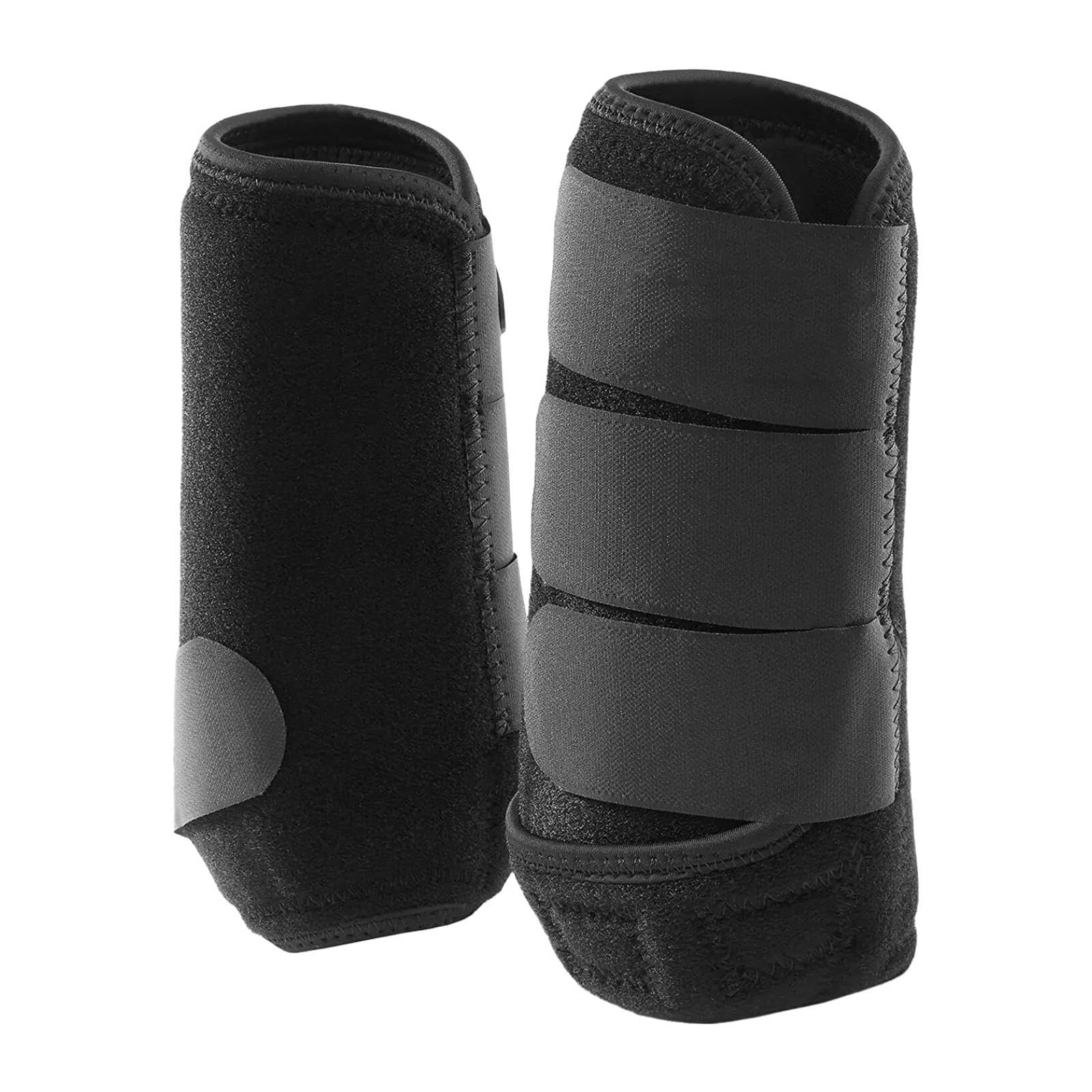 2X Protectores de Patas Delanteras y traseras para Caballos, con absorción de Impacto, para Entrenamiento, equitación y Equipo Ecuestre