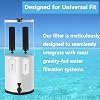Gravity Water Filter Replacement, Berkey® Black Carbon BB9-2® Purification Element and Fluoride Filter K5366 PF-2® Combo Pack, Compatible with Berkey® Filter System, 4 Pack