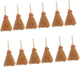 TOYANDONA 60 Peças Mini Vassoura De Bruxa Decorações De Vassoura Em Miniatura Vassoura De Bruxa De Halloween Mini Vassouras Adereços De Vassoura De Bruxa Decoração De Halloween Mini Casa De