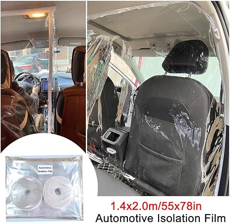 Amazon Co Jp 車のタクシーの絶縁フィルム透明なプラスチックの曇り止めの完全な周囲の保護 膜のフィルムカバーキャブの前部および後部列の分離は塵のカーテンを防ぎますpvc膜のフィルムの再使用可能な保護カバー 1 4 1 8メートル 車 バイク