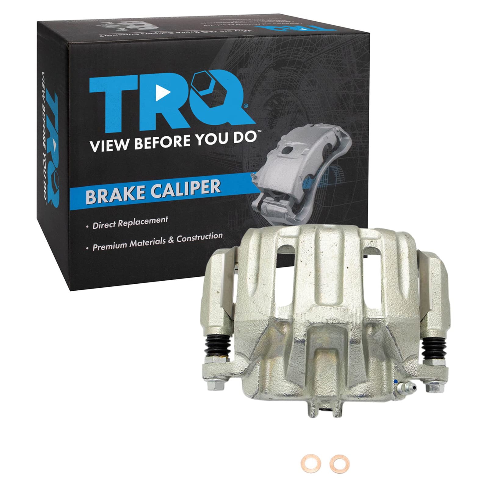 TRQ Front Right Brake Caliper w/Bracket Passenger Side