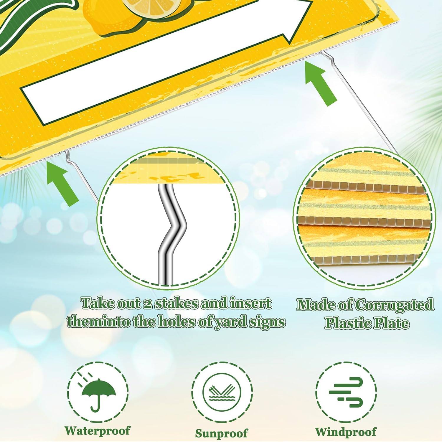 Hahafelt 5 Pack Lemonade Stand Kit for Decor image 5